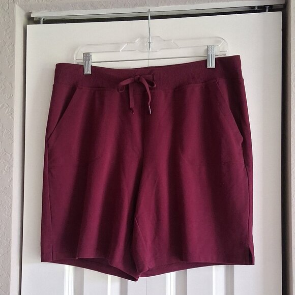 2 Pairs of Athletic Works Cotton/Poly Blend Workout Shorts Women's Size 12/14 - Picture 2 of 16